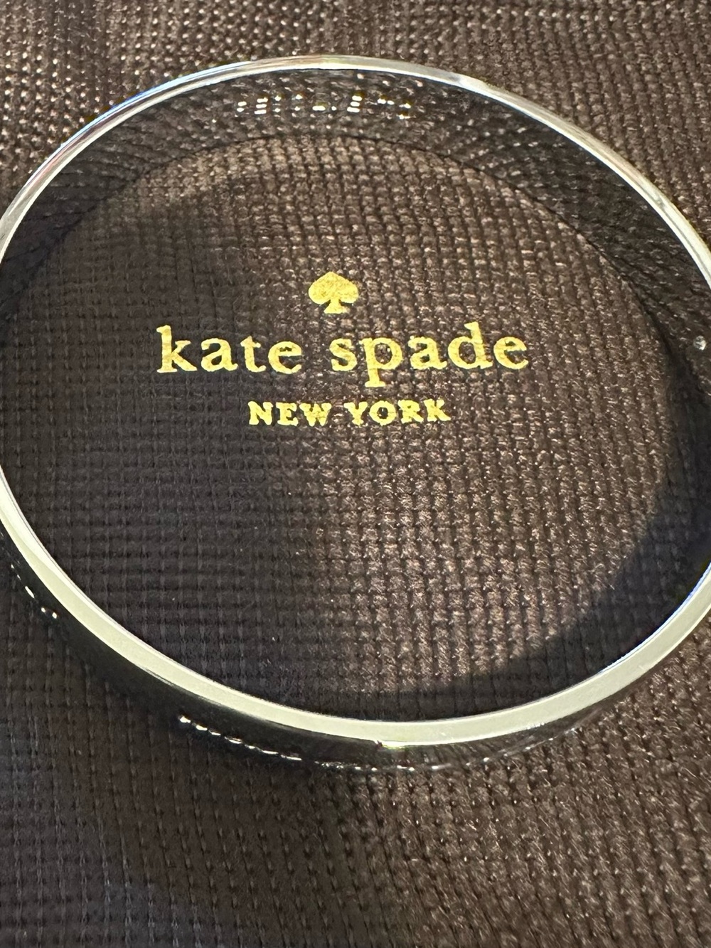 kate spade Silver Polished Metal Bangle Bracelet